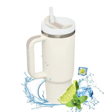 Load image into Gallery viewer, 40oz Insulated Tumbler With Handle And Straw
