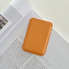 Load image into Gallery viewer, iPhone Magnetic Leather Card Holder for MagSafe