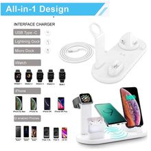 Load image into Gallery viewer, 5 In 1 Wireless Charger Stand Pad For iPhone