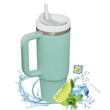 Load image into Gallery viewer, 40oz Insulated Tumbler With Handle And Straw