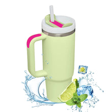 Load image into Gallery viewer, 40oz Insulated Tumbler With Handle And Straw