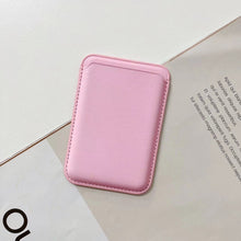 Load image into Gallery viewer, iPhone Magnetic Leather Card Holder for MagSafe