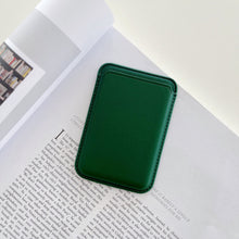 Load image into Gallery viewer, iPhone Magnetic Leather Card Holder for MagSafe