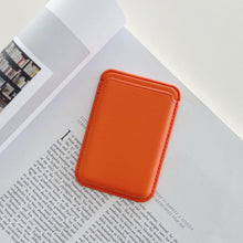 Load image into Gallery viewer, iPhone Magnetic Leather Card Holder for MagSafe