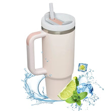 Load image into Gallery viewer, 40oz Insulated Tumbler With Handle And Straw