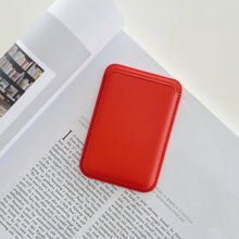 Load image into Gallery viewer, iPhone Magnetic Leather Card Holder for MagSafe