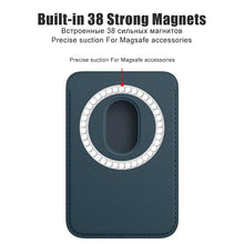 Load image into Gallery viewer, iPhone Magnetic Leather Card Holder for MagSafe