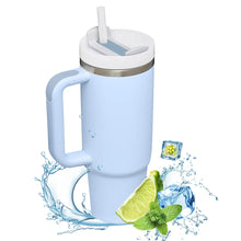 Load image into Gallery viewer, 40oz Insulated Tumbler With Handle And Straw