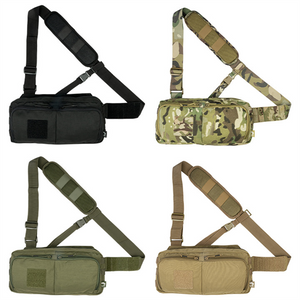 Black Buckle Up Sling Pack
