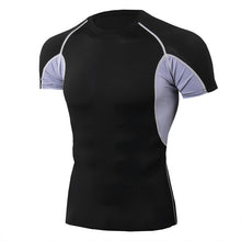 Load image into Gallery viewer, Quick Dry Running Shirt Men Rashgard Fitness Sport Gym T-shirt Bodybuilding Gym Clothing Workout Short Sleeve Tshirt For Men