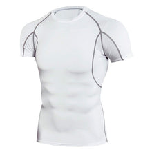 Load image into Gallery viewer, Quick Dry Running Shirt Men Rashgard Fitness Sport Gym T-shirt Bodybuilding Gym Clothing Workout Short Sleeve Tshirt For Men