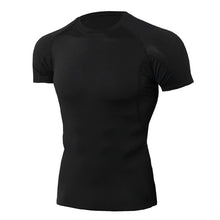 Load image into Gallery viewer, Quick Dry Running Shirt Men Rashgard Fitness Sport Gym T-shirt Bodybuilding Gym Clothing Workout Short Sleeve Tshirt For Men