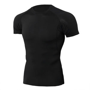 Quick Dry Running Shirt Men Rashgard Fitness Sport Gym T-shirt Bodybuilding Gym Clothing Workout Short Sleeve Tshirt For Men