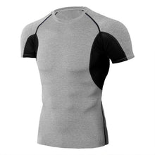 Load image into Gallery viewer, Quick Dry Running Shirt Men Rashgard Fitness Sport Gym T-shirt Bodybuilding Gym Clothing Workout Short Sleeve Tshirt For Men